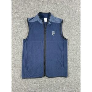 Nike Mens Vest Small Blue Fleece WM Phoenix Open Golf Fleece Therma Fit
